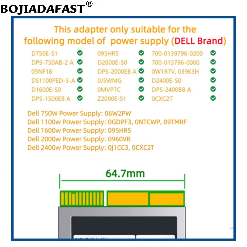 12 Ports PCI-E 6Pin Connector  - 2400W Server Psu Breakout Board recension och pris